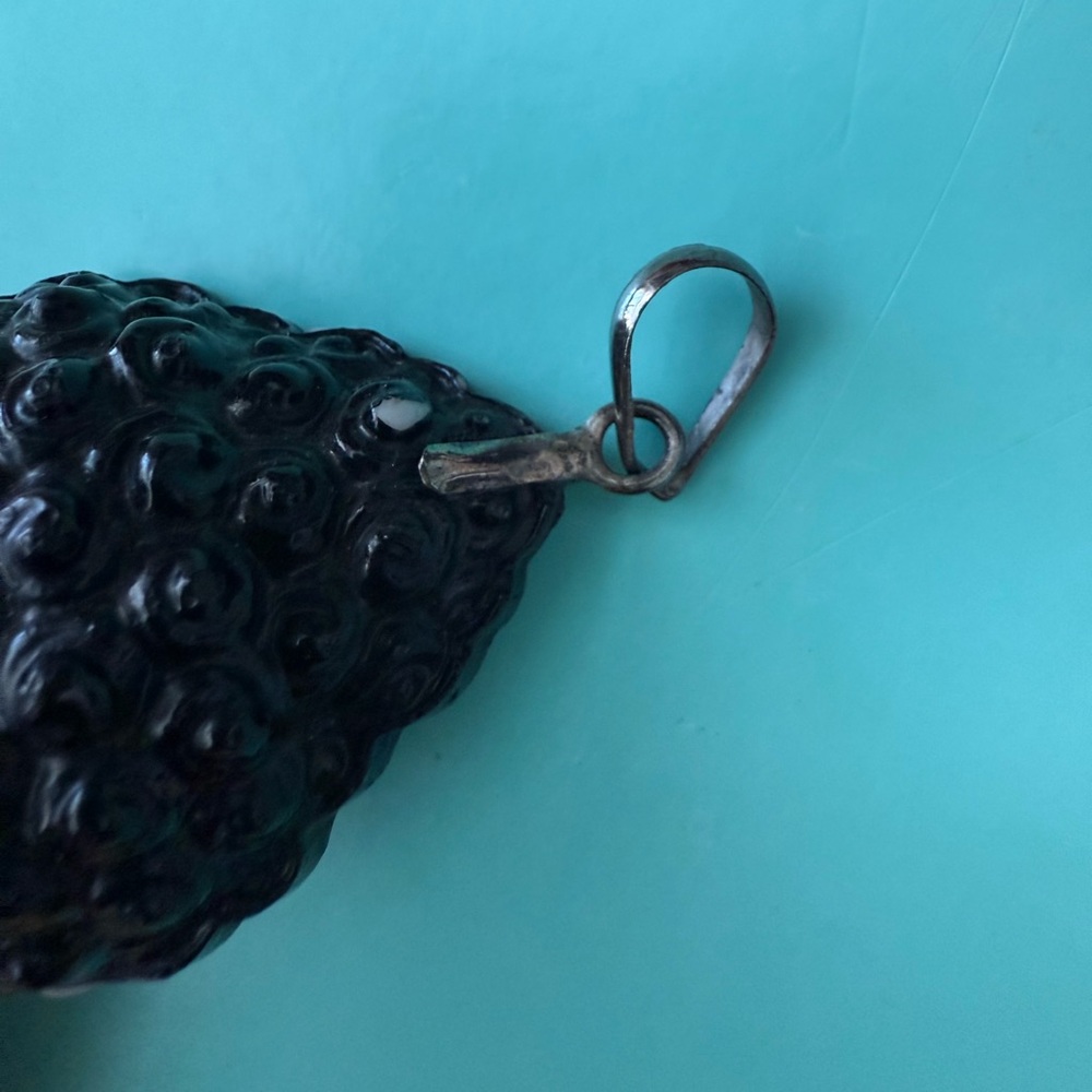 Black Buddha Pendant Necklace - Picture 2 of 6